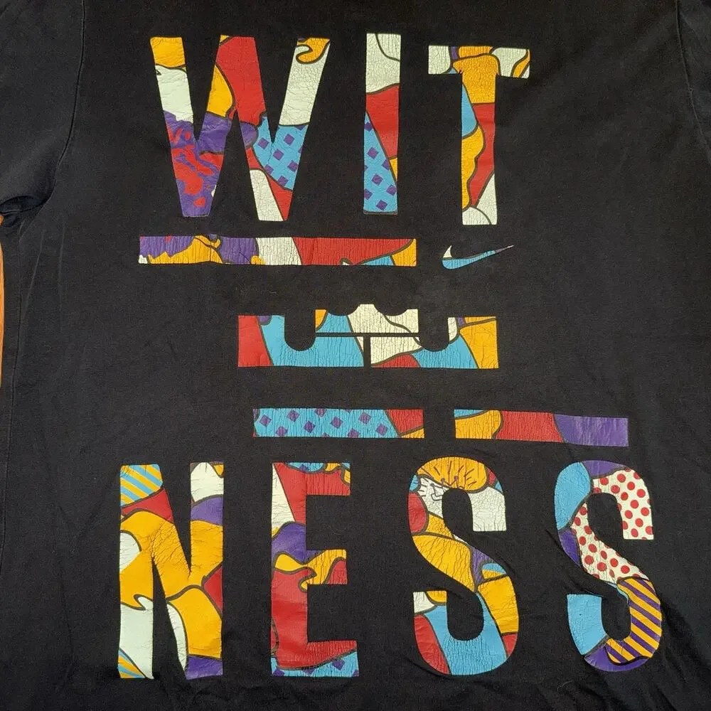 Nike Vintage Lebron James Witness Men Size L T-shirt‎ Pull Over Y2K